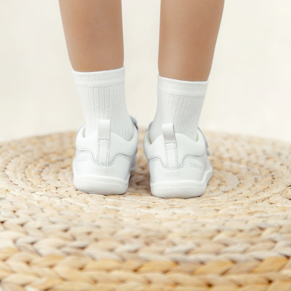 Kids Sneakers Jedd Barefoot Shoes - Cloud White