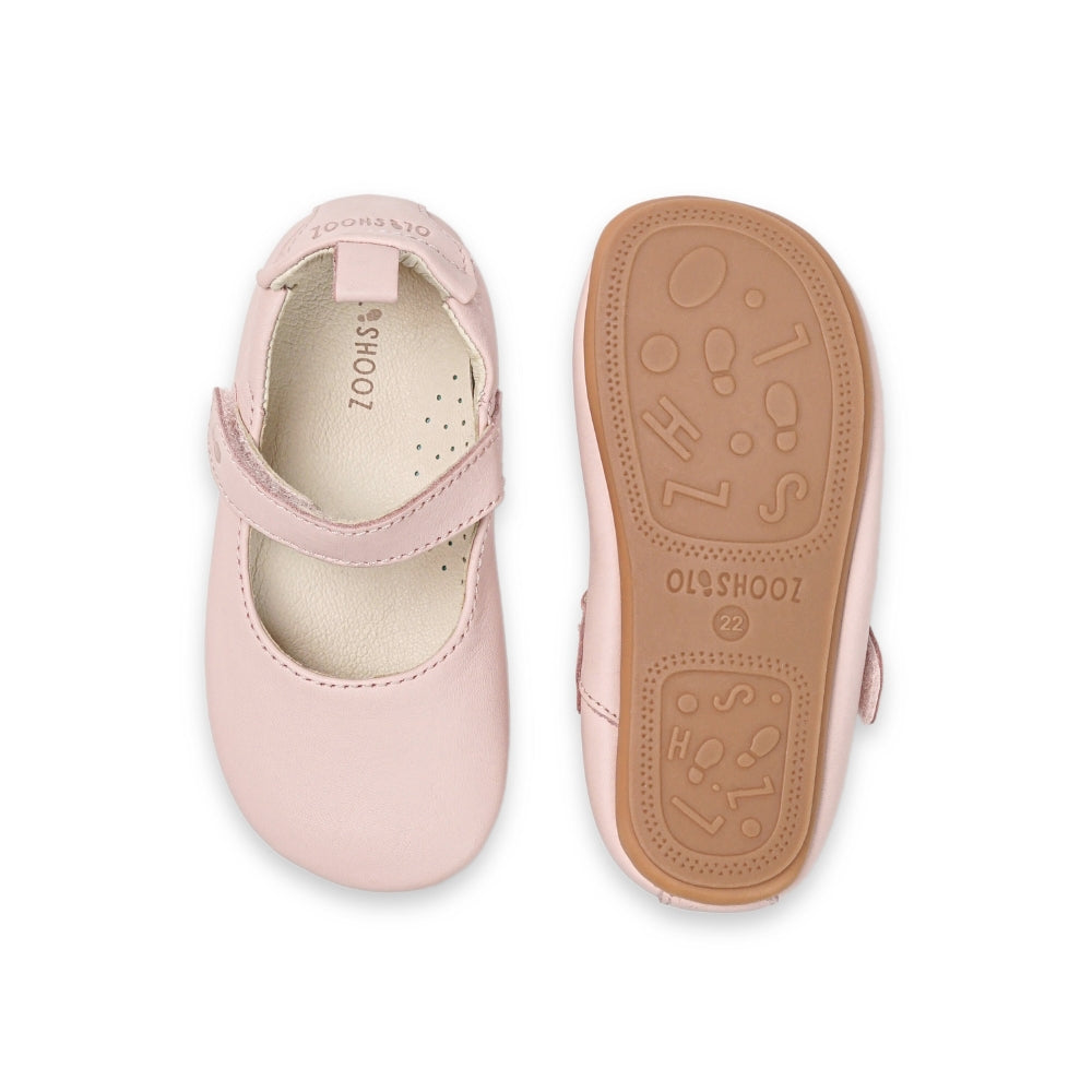 Mary Janes Olivia Barefoot Shoes - Light Pink