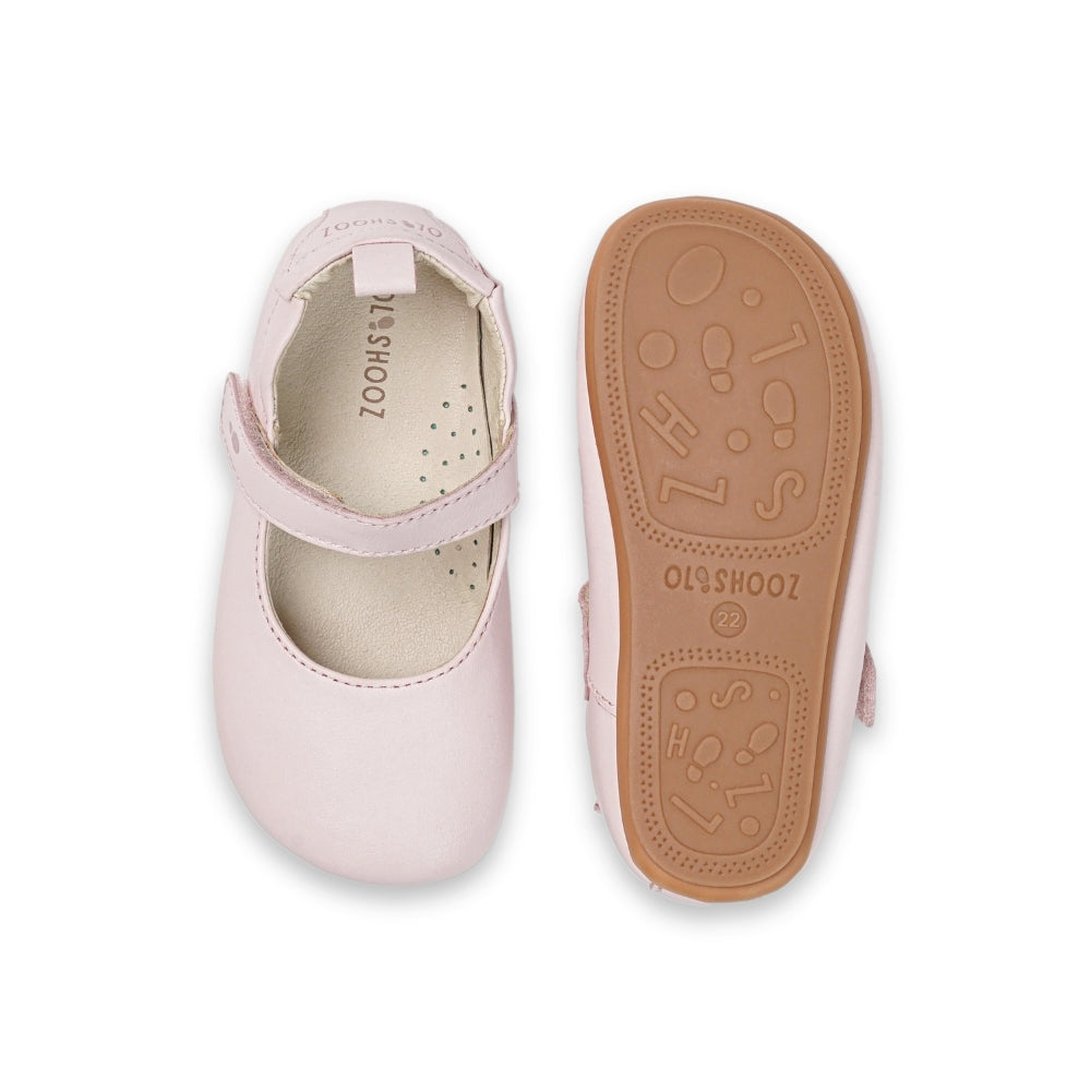 Mary Janes Olivia Barefoot Shoes - Soft Rose