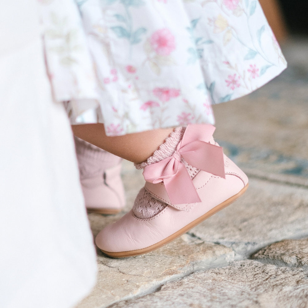 Mary Janes Olivia Barefoot Shoes - Light Pink