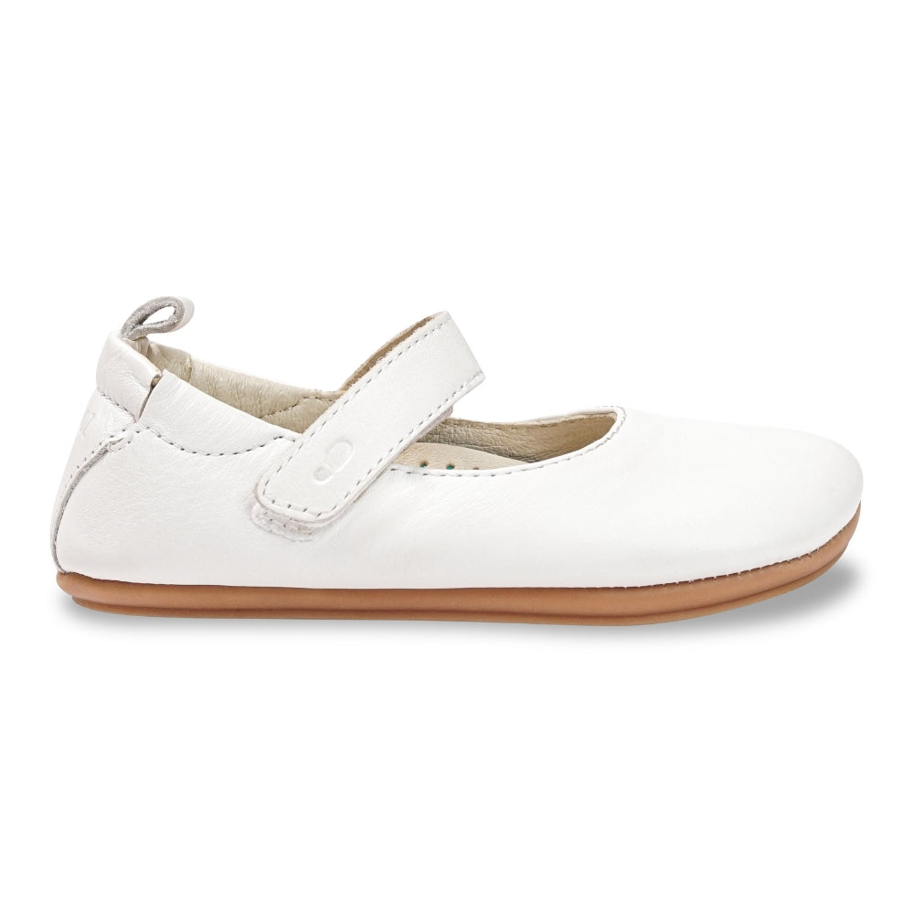 Mary Janes Olivia Barefoot Shoes - White