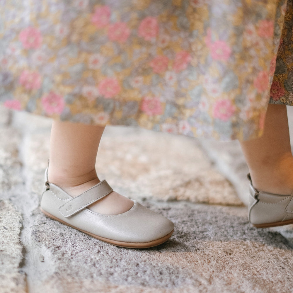 Mary Janes Olivia Barefoot Shoes - Champagne