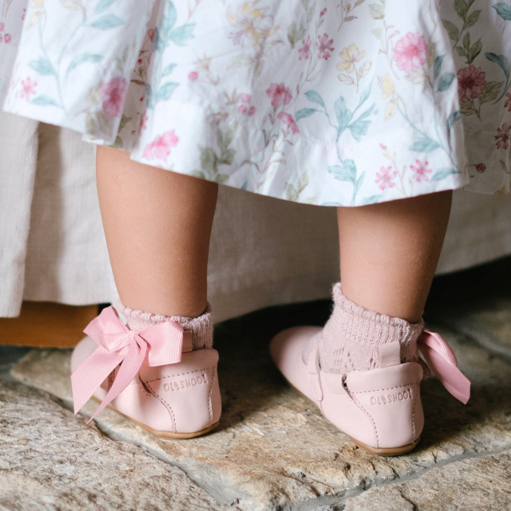 Mary Janes Olivia Barefoot Shoes - Light Pink